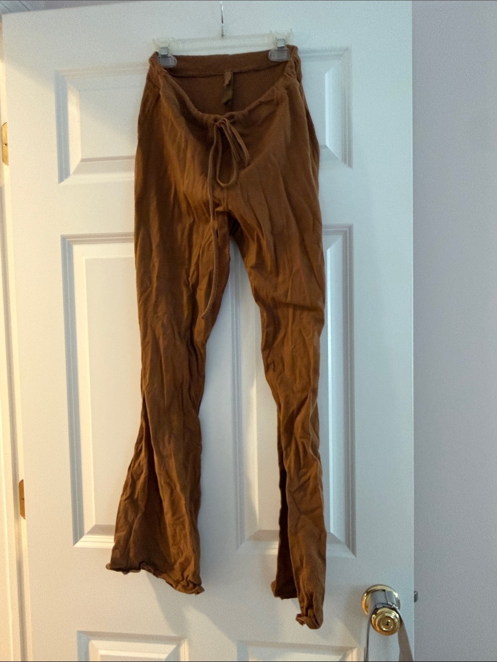 SKIMS Brown Boot-Cut Drawstring Pants